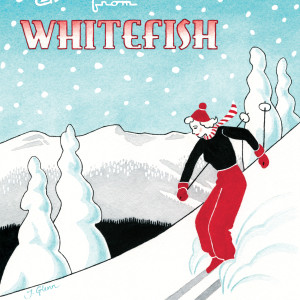 Whitefish Skier by Jessica Glenn