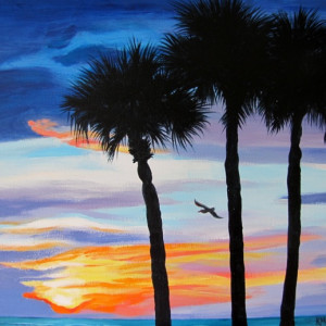 Sunrise Palms by Kerry Marquis