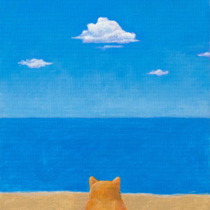 Cat Beach (when cats dream) by Richard Becker
