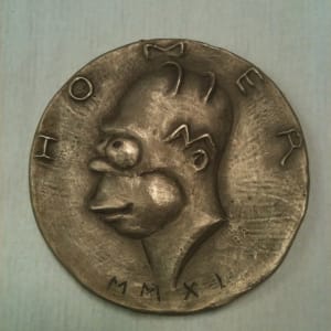 Homer Medallion for The Simpsons by Richard Becker 