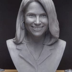 Katie Couric Bust for Television Hall of Fame by Richard Becker