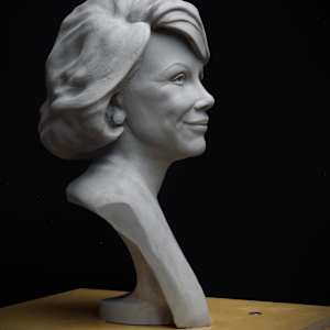 Joan Rivers Bust for Television Hall of Fame by Richard Becker 