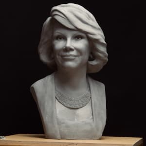 Joan Rivers Bust for Television Hall of Fame by Richard Becker 