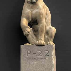 P-22 Mountain Lion (custom cast, seeking inaugural collector) by Richard Becker