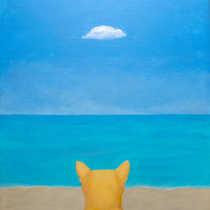 Cat Beach (when cats dream III) by Richard Becker
