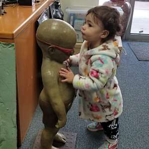 Tot (Custom Painted, Custom casting in stainless or bronze) by Richard Becker  Image: An example of custom patina on bronze