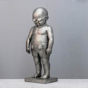 Tot (Custom Painted, Custom casting in stainless or bronze) by Richard Becker 