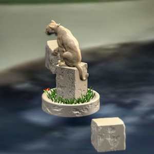 P-22 Mountain Lion (custom cast, seeking inaugural collector) by Richard Becker 