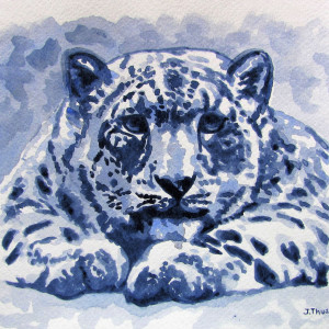 Snow Leopard by Jane Thuss 
