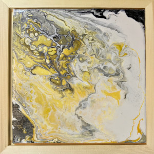 Gold Marble Flow III by Chelsea Davis