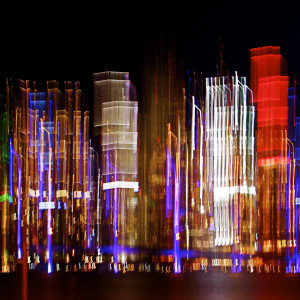 Miami  Neon Abstract by Rochelle Berman
