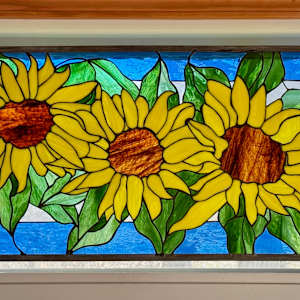 Stained Glass Sunflowers by Jane D. Steelman, Image 1.