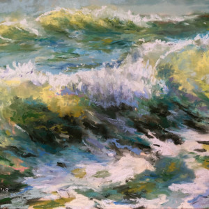 Green Waves by Lisa Rose Fine Art