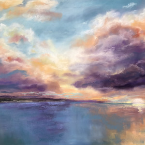 Purple Sunset by Lisa Rose Fine Art