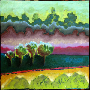 Four Trees by Debra Sutherland Core  Fine Art