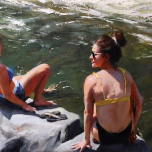 Clear Creek Bathers by Anna Rose Bain
