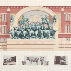 Chisholm Trail Mural, Sundance Square, Fort Worth by Richard Haas
