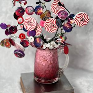 Blissful Button Tree 008 by Deborah A. Berlin