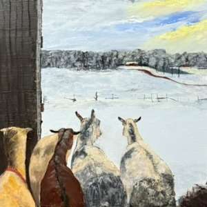 Ardith's Goats III (Elinore, Queen of the Herd) by Deborah A. Berlin