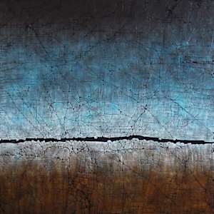 Cerulean Blue and Raw Sienna by Karen Bagayawa