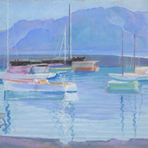 Port de la Tour-de-Peilz by LECOULTRE John-Francis (1905-1990)
