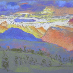 Coucher de soleil sur le Valais by LECOULTRE John-Francis (1905-1990)