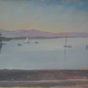 Le Petit-Lac, avec le phare des Pâquis by LECOULTRE, John-Francis (1905-1990)