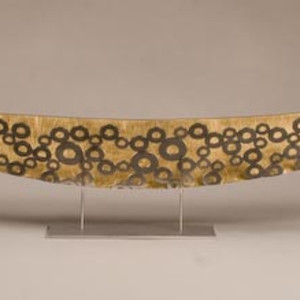 Boat with Many Holes - gold leaf by Julie and Ken Girardini 