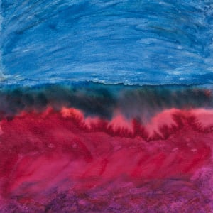 Watercolor: Distant land by Bernard C. Meyers