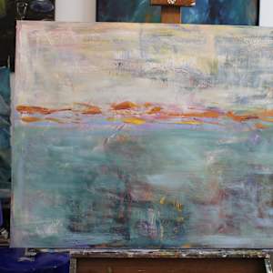 Blue Venue by aNna rybaT  Image: original underpainting