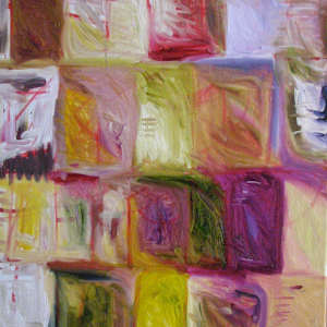 Silk Scarf II by aNna rybaT  Image: The original Silk Scarf (painting) -composition transferred to polyester fabric to create Silk Scarf II