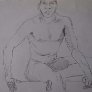 Works on Paper by aNna rybaT  Image: Seated Man