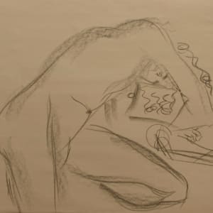 Works on Paper by aNna rybaT  Image: Man Reclining