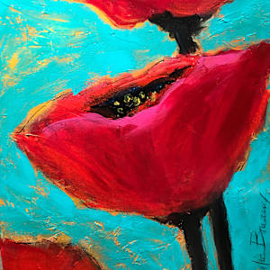 Big Red Poppies by Julie Breaux, Image 2.