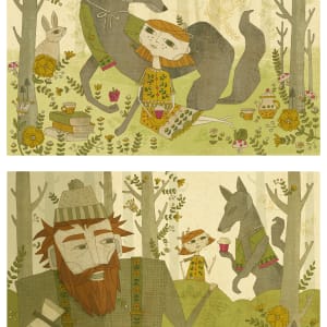 Claire and Her Wolf / The Woodsman by Denise Gallagher