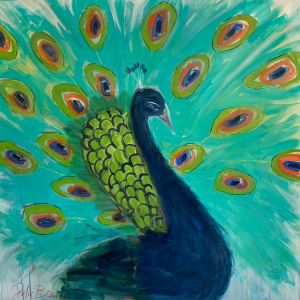 Pretty Peacock by Julie Breaux