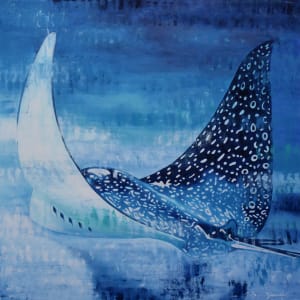Spotted Eagle Ray Number 1 by Julie Siracusa