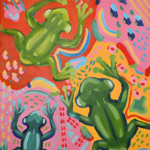 Funky Frogs by Emily Spikes
