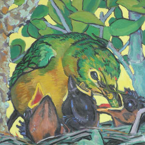 Mama feeding her babies by Peggy Walters, Image 1.