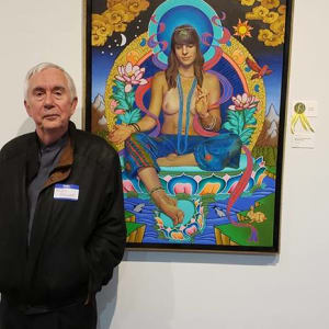 Icon of the Buddha Tara, Western Style by Mike Brewer 