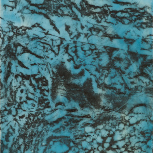 Glacier Chart 7. by Elise Wagner Fine Art, LLC  Image: This piece was created by transferring a graphite rubbing from the texture of a larger piece of mine onto encaustic. It is part of a larger twelve piece series that hung in a grid at my 2017 solo exhibition "Climate Charts" at Butters Gallery in Portland, Oregon.