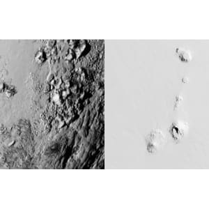 Pluto Atlas III by Elise Wagner Fine Art, LLC  Image: The photos of NASA’s Pluto Flyby New Horizons Mission immediately captivated me, motivating my “Pluto Atlas” series of diptychs. The above image is based on the the actual hi-resolution photo of Pluto, showing that it is composed of glacier and rock. This is the third of three paintings in a series.
