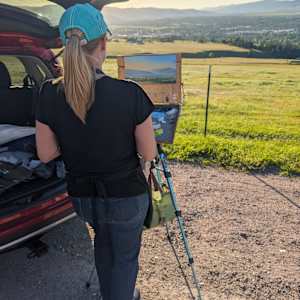 Sunset In Missoula by Becky Smith-Dobbins 