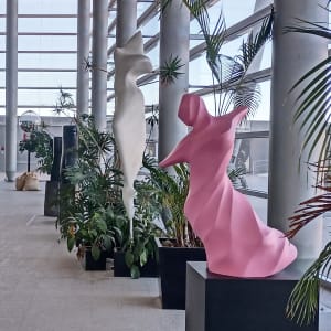 MD VIII - Falling With Grace (Large pink) by Claire Becker 