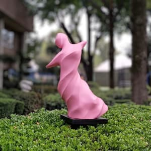 MD VIII - Falling With Grace (Large pink) by Claire Becker 