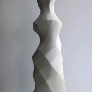MD XII - Three Shades of White (Triptych - MD XIIB,C,D) by Claire Becker 