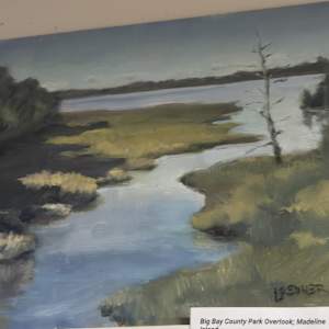 Madeline Island Big Bay Overlook : Plein Air by Lynette Redner, Image 1.