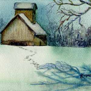 Winter's Night on the Farm by Lynette Redner