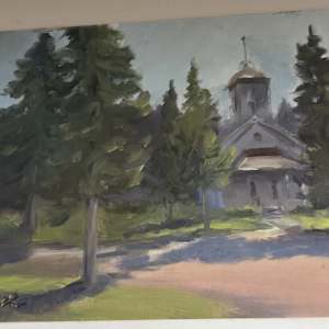 Church on Madeline Island: Apostle Islands by Lynette Redner, Image 1.