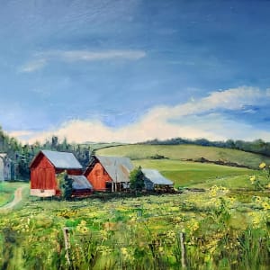 Summer Meadow  on the Farm by Lynette Redner